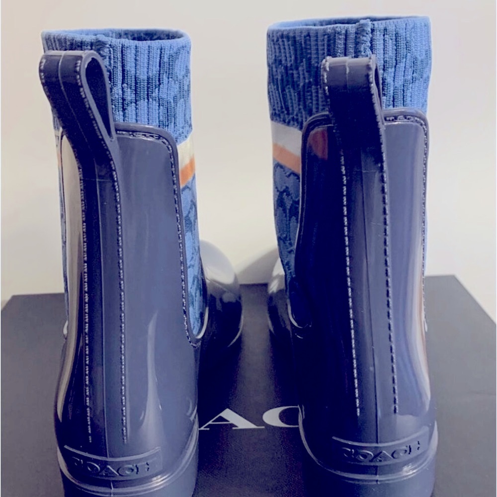 Coach Rivington Rubber Woman’s Rain Boots size 7 - Picture 2 of 4